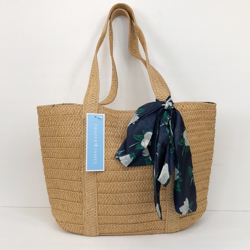 Draper James Straw Tote Bag
